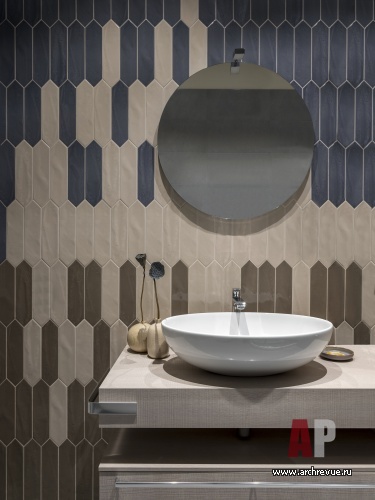 Фото интерьера гостевого санузла квартиры в стиле фьюжн