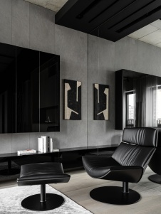 Фото интерьера гостиной квартиры в стиле минимализм