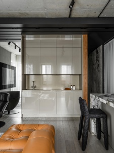 Фото интерьера кухни квартиры в стиле минимализм