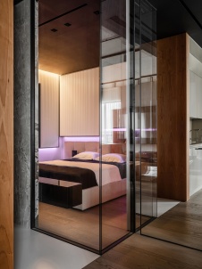 Фото интерьера спальни квартиры в стиле минимализм