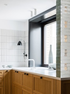 Фото интерьера кухни квартиры в стиле фьюжн 