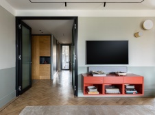 Фото интерьера гостиной квартиры в стиле фьюжн