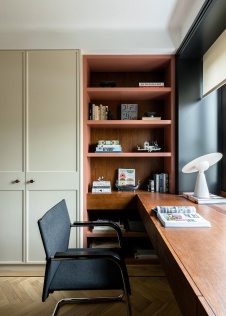 Фото интерьера кабинета квартиры в стиле фьюжн