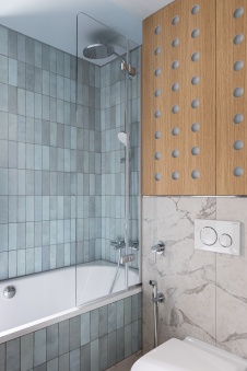 Фото интерьера санузла квартиры в стиле фьюжн