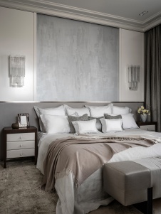 Фото интерьера спальни квартиры в американском стиле