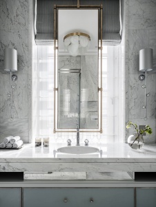 Фото интерьера санузла квартиры в американском стиле