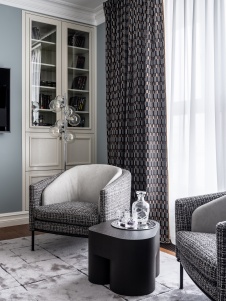 Фото интерьера кабинета пентхауса в американском стиле 