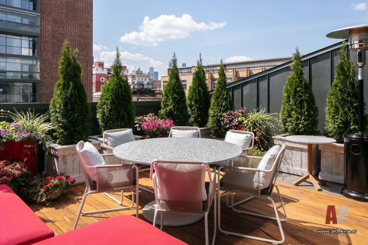 Фото интерьера террасы квартиры в стиле лофт