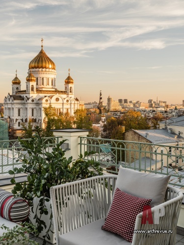 Фото интерьера террасы пентхауса в стиле лофт