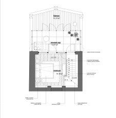 План четвертого этажа четырехэтажного пентхауса на Знаменке. Жилая площадь – 170 кв. м.