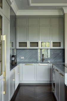 Фото интерьера кухни квартиры в американском стиле 