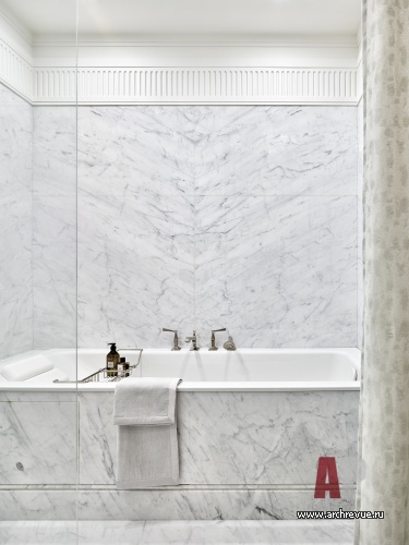 Фото интерьера ванной квартиры в американском стиле 