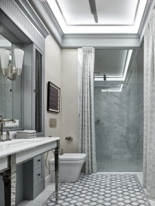 Фото интерьера санузла квартиры в американском стиле 