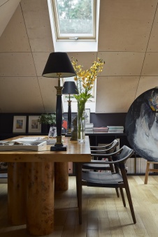 Фото интерьера кабинета дома в стиле неоклассика