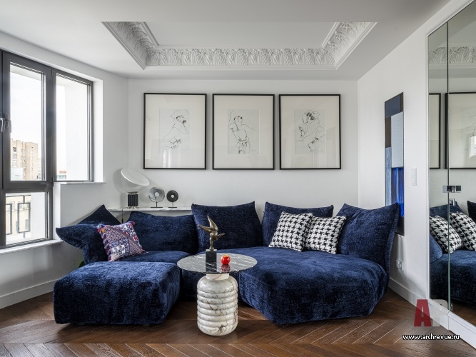 Фото интерьера зоны отдыха квартиры в стиле фьюжн