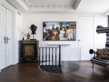 Фото интерьера гостиной квартиры в стиле фьюжн 