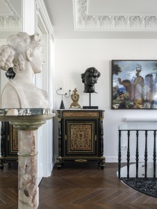 Фото интерьера гостиной квартиры в стиле фьюжн 