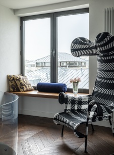 Фото интерьера гостиной квартиры в стиле фьюжн 