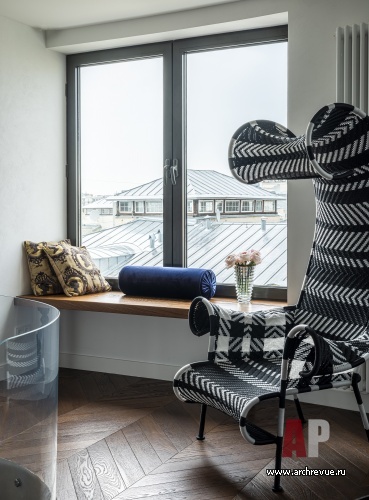 Фото интерьера гостиной квартиры в стиле фьюжн 