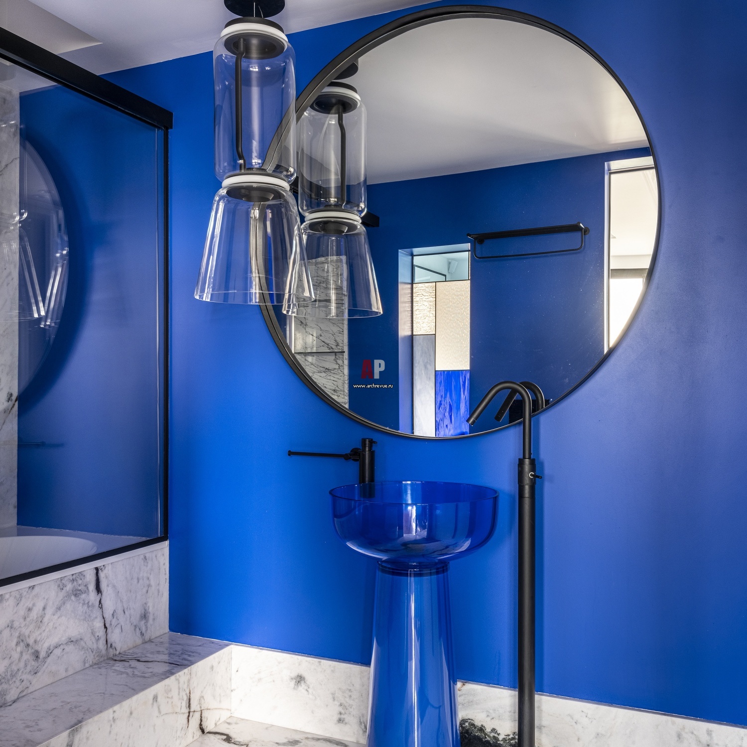 Фото интерьера санузла квартиры в стиле фьюжн