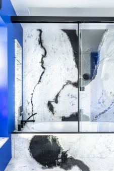 Фото интерьера санузла квартиры в стиле фьюжн 