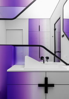 Фото интерьера санузла квартиры в стиле минимализм