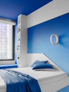 Фото интерьера спальни квартиры в стиле минимализм