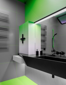 Фото интерьера санузла квартиры в стиле минимализм