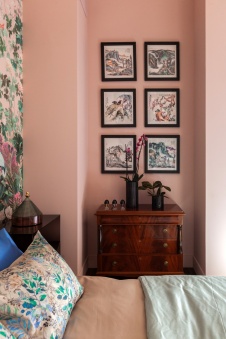 Фото интерьера спальни дома в стиле фьюжн