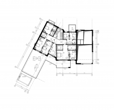 Второй этаж двухэтажного дома в стиле современного шале. Общая площадь – 1200 кв. м.
