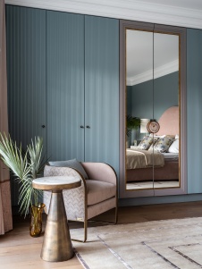 Фото интерьера спальни дома в стиле фьюжн