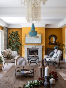 Фото интерьера зоны отдыха дома в стиле фьюжн