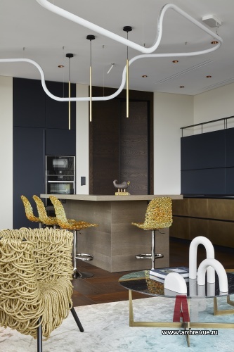 Фото интерьера кухни квартиры в стиле минимализм