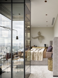 Фото интерьера спальни квартиры в стиле минимализм