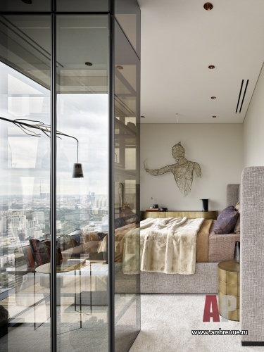 Фото интерьера спальни квартиры в стиле минимализм