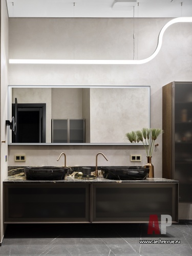 Фото интерьера санузла квартиры в стиле минимализм