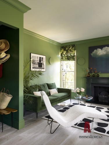 Фото интерьера зоны отдыха квартиры в стиле фьюжн 