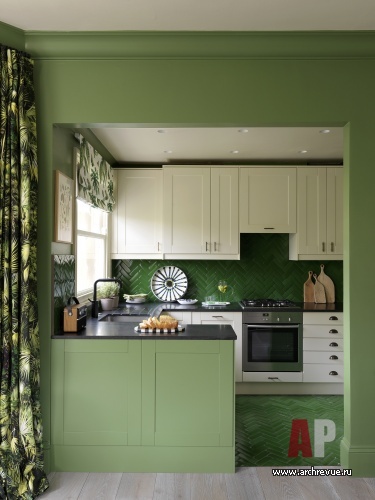 Фото интерьера кухни квартиры в стиле фьюжн 