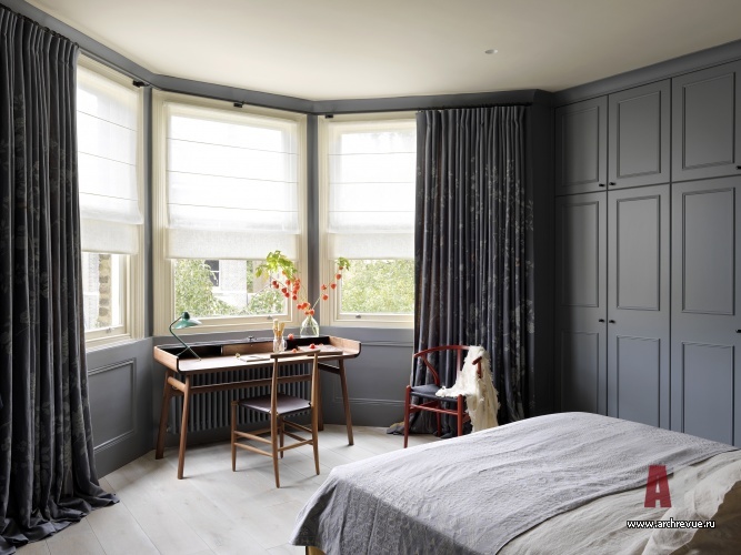 Фото интерьера кабинета квартиры в стиле фьюжн 