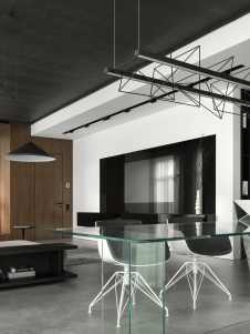 Фото интерьера столовой квартиры в стиле минимализм