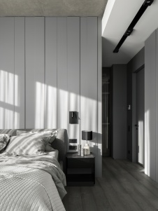 Фото интерьера спальни квартиры в стиле минимализм