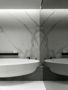 Фото интерьера ванной квартиры в стиле минимализм