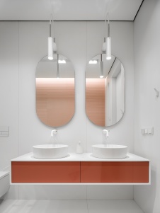 Фото интерьера санузла квартиры в стиле минимализм