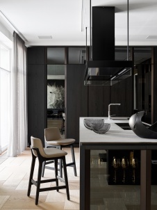 Фото интерьера кухни дома в стиле минимализм