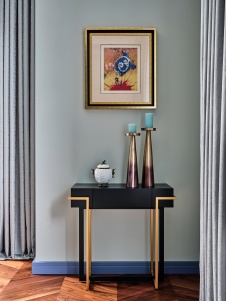 Фото интерьера гостиной дома в стиле фьюжн