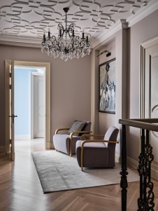 Фото интерьера коридора дома в стиле фьюжн 