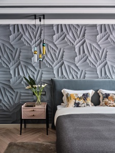 Фото интерьера спальни дома в стиле фьюжн