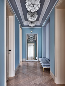 Фото интерьера коридора дома в стиле фьюжн 