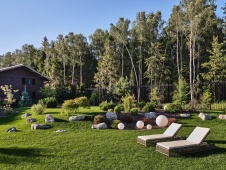 Фото ландшафта дома в стиле фьюжн 