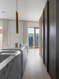 Фото интерьера кухни квартиры в стиле минимализм